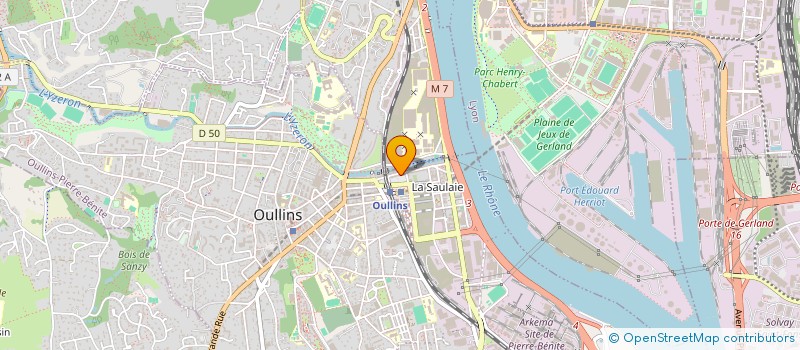 localisation de l'entreprise S.A.V.A.M  OULLINS-PIERRE-BENITE