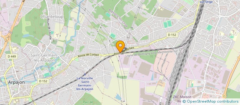 localisation de l'entreprise S.A.V. RAVALEMENT à SAINT-GERMAIN-LES-ARPAJON