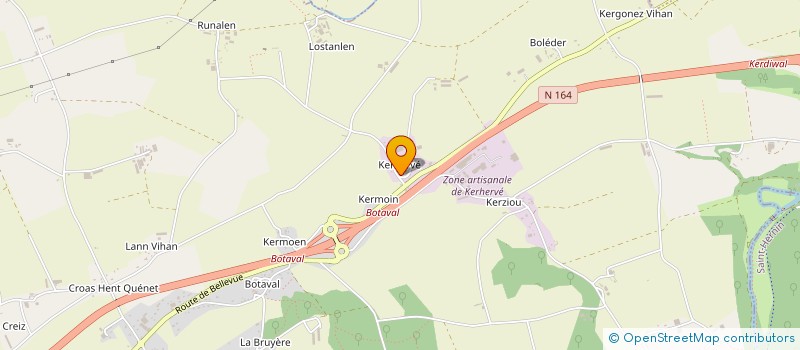 localisation de l'entreprise S A VOLAILLES DU POHER à CLEDEN-POHER