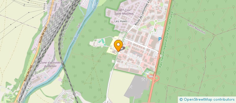 localisation de l'entreprise S.A. WARMEL  ST MAXIMIN