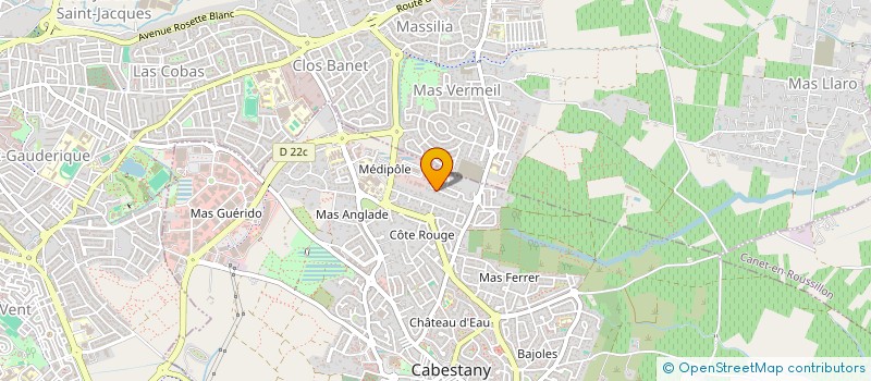 localisation de l'entreprise S.A.Y.  CABESTANY