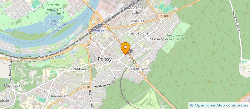 localisation de l'entreprise S.AD'A  POISSY