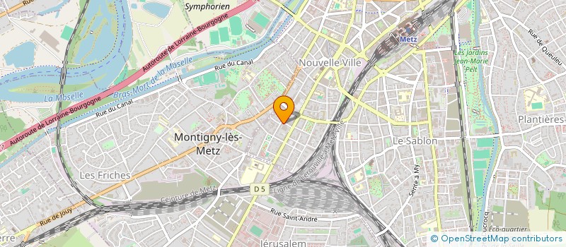 localisation de l'entreprise S'ADAPTER  METZ