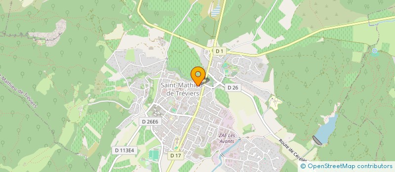 localisation de l'entreprise S'AIME A TOUS CHANTS  SAINT-MATHIEU-DE-TREVIERS