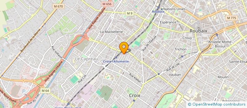 localisation de l'entreprise S-AMAR à ROUBAIX