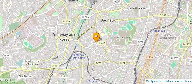 localisation de l'entreprise S.AMMA à FONTENAY-AUX-ROSES
