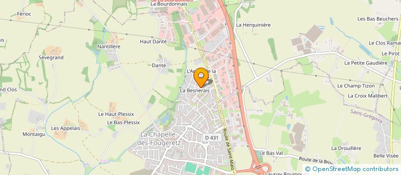 localisation de l'entreprise S'AMUSIQUE  LA CHAPELLE-DES-FOUGERETZ