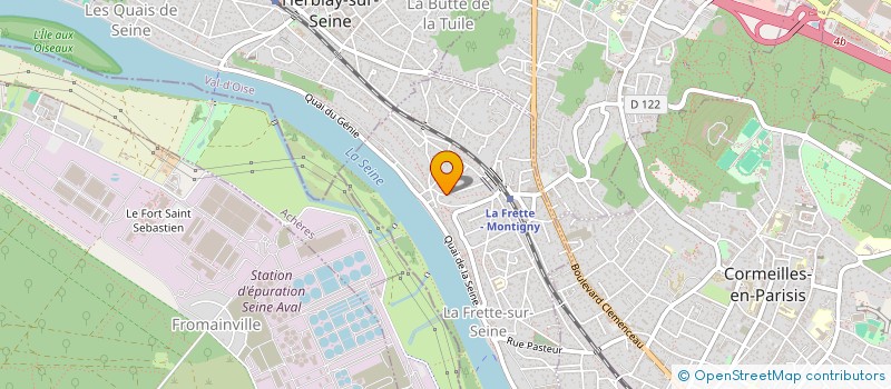 localisation de l'entreprise S AND J  LA FRETTE-SUR-SEINE