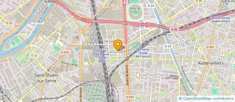 localisation de l'entreprise S-ARENA à SAINT-DENIS