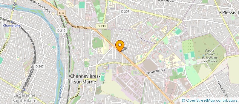 localisation de l'entreprise S AUTO  CHENNEVIERES-SUR-MARNE