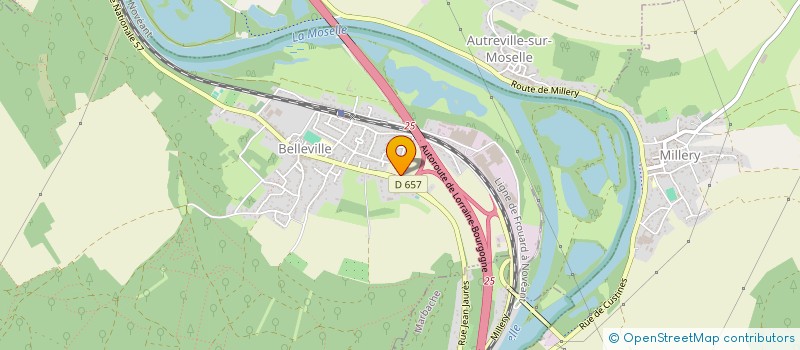 localisation de l'entreprise S. AUTO à BELLEVILLE