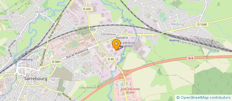 localisation de l'entreprise S.AUTOMOBILES à SARREBOURG