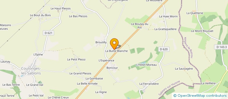 localisation de l'entreprise S.B.2.E à SABLONS-SUR-HUISNE