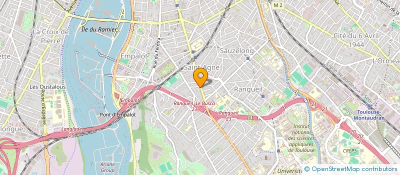 localisation de l'entreprise S.B à TOULOUSE