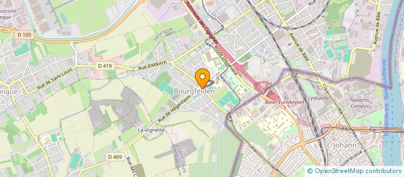 localisation de l'entreprise S & B  SAINT-LOUIS