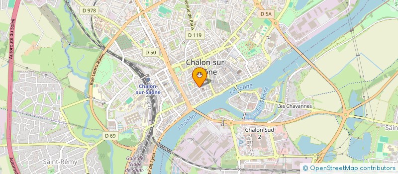 localisation de l'entreprise S.B à CHALON-SUR-SAONE