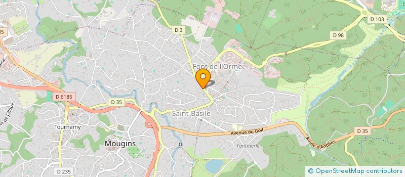localisation de l'entreprise S & B à MOUGINS