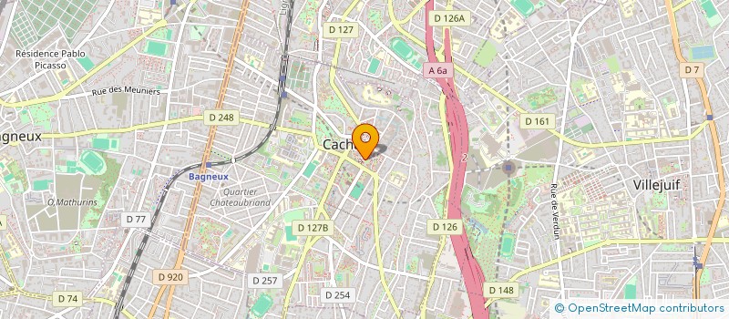 localisation de l'entreprise S & B  CACHAN