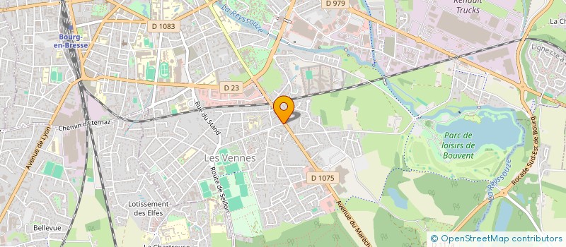 localisation de l'entreprise S&B  BOURG-EN-BRESSE