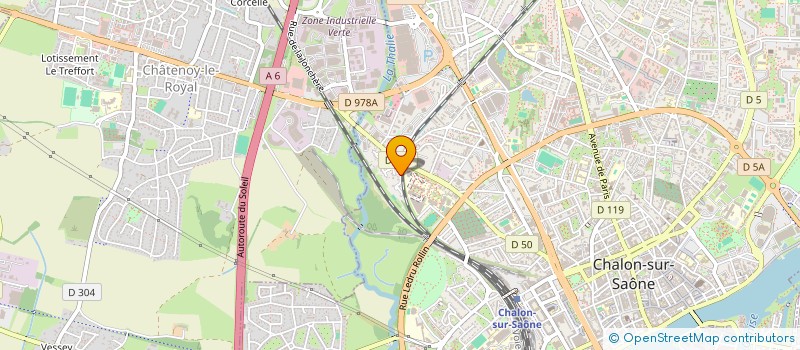 localisation de l'entreprise S.B. à CHALON-SUR-SAONE