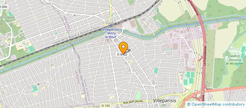 localisation de l'entreprise S&B  VILLEPARISIS