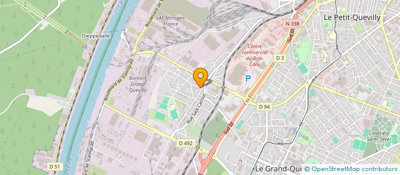 localisation de l'entreprise S&B  LE GRAND-QUEVILLY