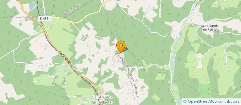 localisation de l'entreprise S.B.A.  ROUFFIGNAC-SAINT-CERNIN-DE-REILHAC