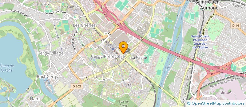 localisation de l'entreprise S B A BATIMENT  CERGY