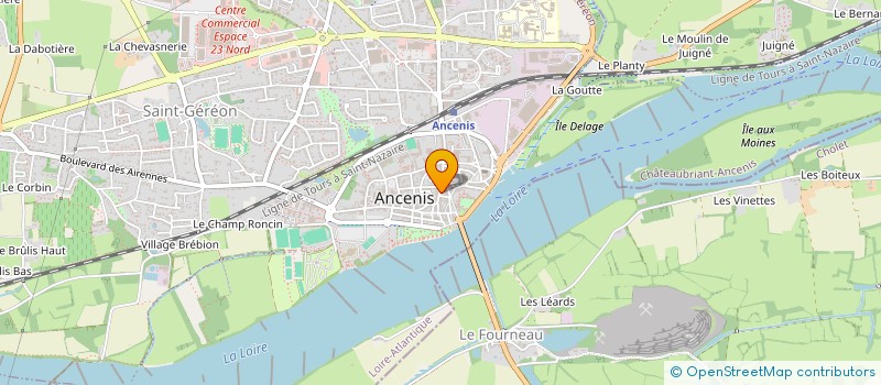 localisation de l'entreprise S.B.A.O.  ANCENIS-SAINT-GEREON