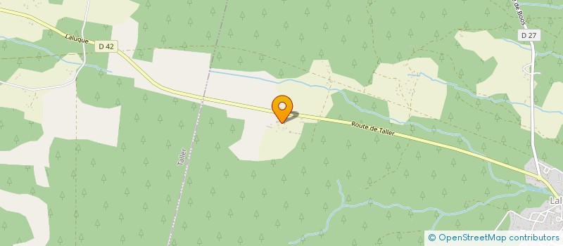 localisation de l'entreprise S.B.A.O  LALUQUE