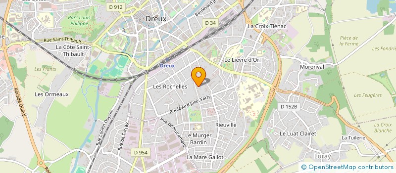 localisation de l'entreprise S.B.B. (SOCIETE BEAUCERONNE DU BATIMENT) à DREUX