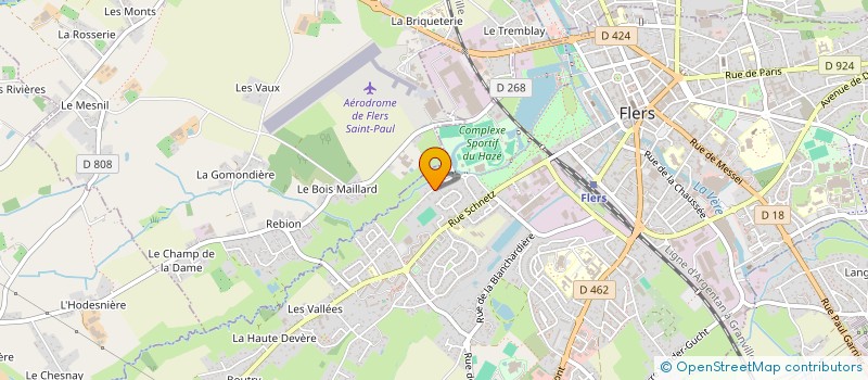 localisation de l'entreprise S&B BOUCHERIE à FLERS