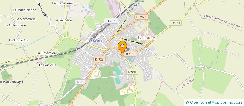localisation de l'entreprise S.B.C à LA LOUPE