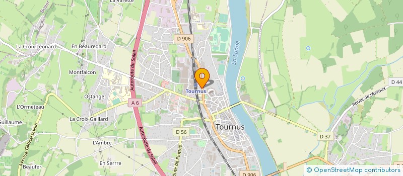 localisation de l'entreprise S.B.C. à TOURNUS