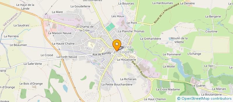 localisation de l'entreprise S.B.C.  MAEN ROCH