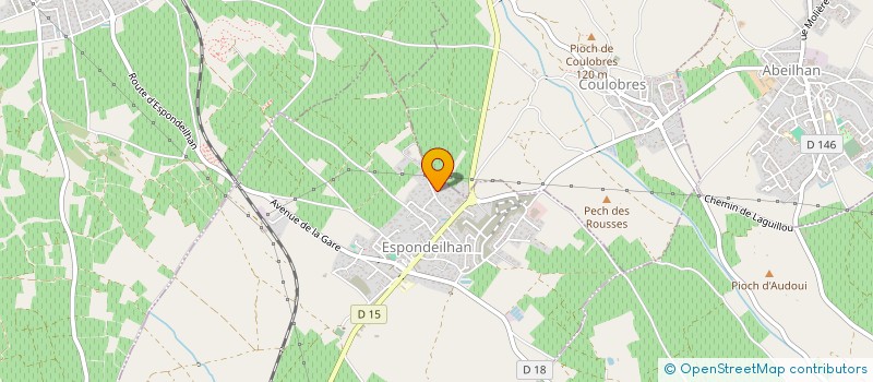 localisation de l'entreprise S B C M  ESPONDEILHAN