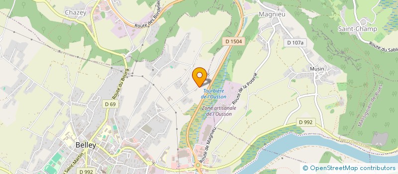 localisation de l'entreprise S B C XAVIER PARISSE  BELLEY