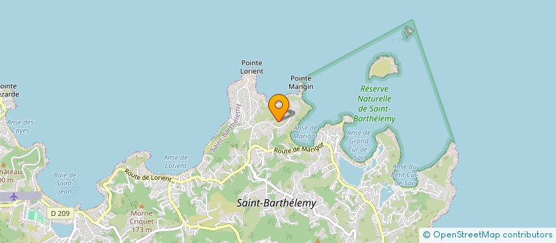 localisation de l'entreprise S.B.D.E. à SAINT BARTHELEMY