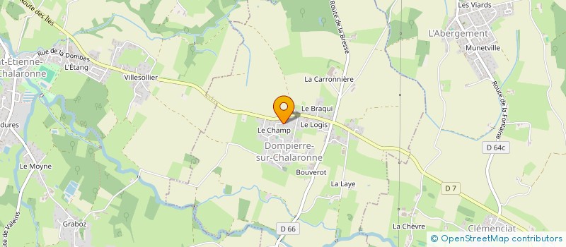 localisation de l'entreprise S.B.D IMMOBILIER  DOMPIERRE-SUR-CHALARONNE