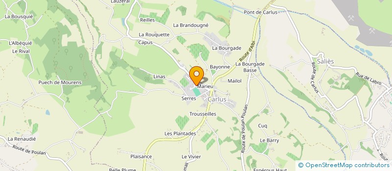 localisation de l'entreprise S.B.DISTRIBUTION  CARLUS