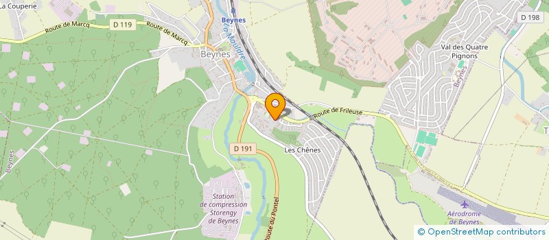 localisation de l'entreprise S.B.E  BEYNES