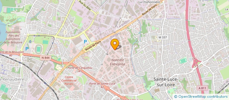 localisation de l'entreprise S.B.E.C. à NANTES