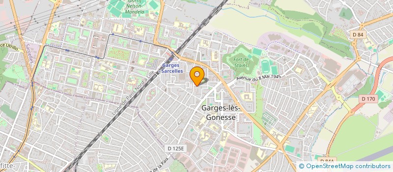 localisation de l'entreprise S.B.F.  GARGES-LES-GONESSE