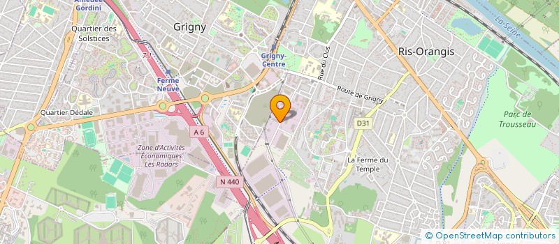 localisation de l'entreprise S.B.F  RIS-ORANGIS