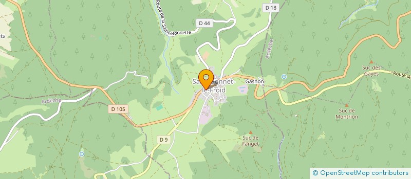 localisation de l'entreprise S.B.F IMMO à SAINT-BONNET-LE-FROID