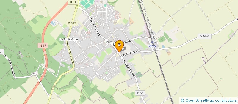 localisation de l'entreprise S.B.G à VIMY