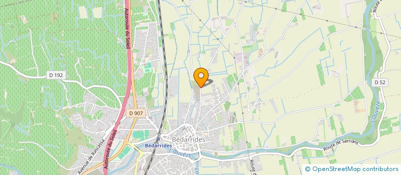 localisation de l'entreprise S.B.G. INVESTISSEMENTS  BEDARRIDES