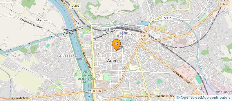 localisation de l'entreprise S.B.G. SATAR BORDEAUX GIRONDE  AGEN