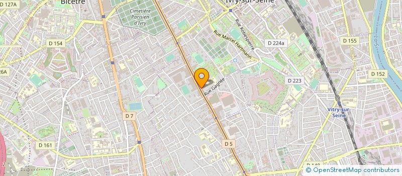 localisation de l'entreprise S.B.H. DIFFUSION  IVRY-SUR-SEINE