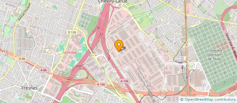 localisation de l'entreprise S.B.I.  CHEVILLY-LARUE